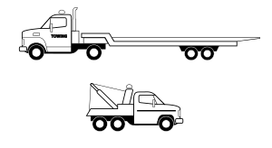 openclipart圖庫：Deux camions noirs 