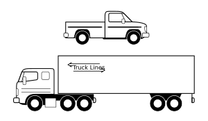 openclipart圖庫：Pickup et camion noirs