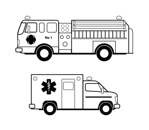 Clipart V hicules D urgence Noirs Clipart V hicules D urgence Noirs