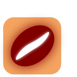 openclipart圖庫：coffe bean, icon