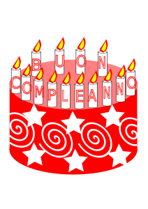 openclipart圖庫：Buon compleanno