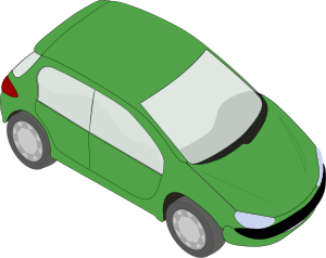 openclipart圖庫：peugeot 206 green