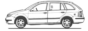 openclipart圖庫：fabia - side view
