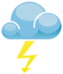 openclipart圖庫：Meteo temporale