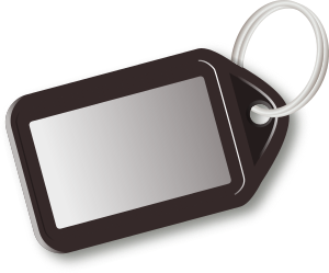 openclipart圖庫：Brown Key Tag