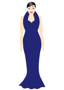 openclipart圖庫：Dressy in Blue