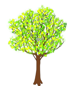 openclipart圖庫：tree in spring