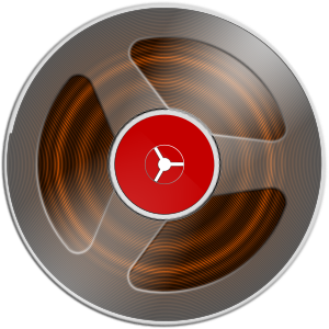 openclipart圖庫：magnetic tape reel