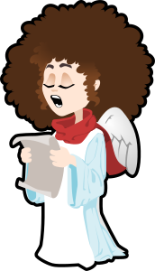 openclipart圖庫：singing angel