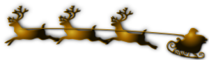openclipart圖庫：Santa and Reindeer Remix