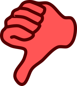 openclipart圖庫：Thumb Down