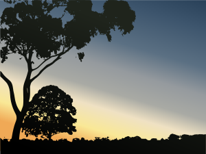 openclipart圖庫：Winter Sunset in Royal Park
