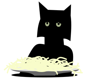 openclipart圖庫：Spaghetti Cat