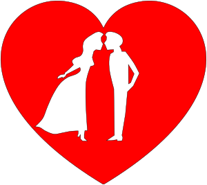openclipart圖庫：Couple in Heart
