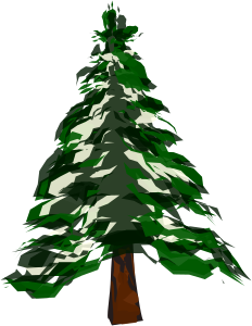 openclipart圖庫：Winter Tree 1