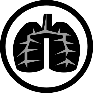 openclipart圖庫：Black Lung Icon