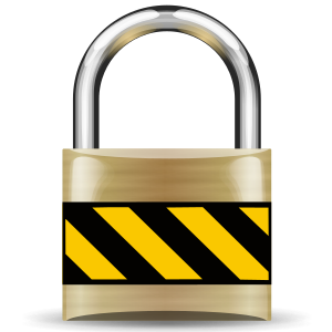 openclipart圖庫：Secure Padlock Gold