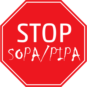 openclipart圖庫：STOP SOPA/PIPA Vinyl Cut