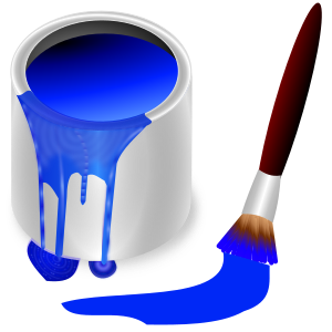 openclipart圖庫：color bucket blue