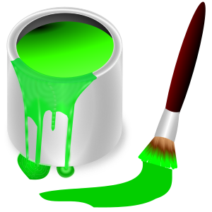 openclipart圖庫：color bucket green