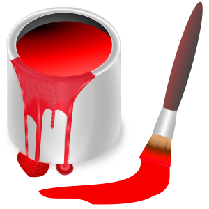 openclipart圖庫：color bucket red