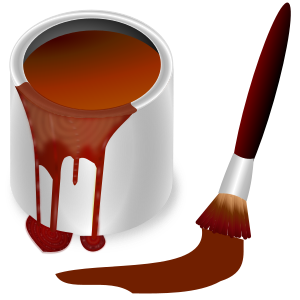 openclipart圖庫：color bucket brown
