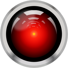 openclipart圖庫：HAL9000 WhiteBG