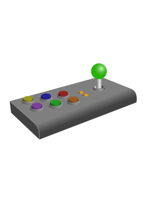 openclipart圖庫：Retro Arcade Joystick