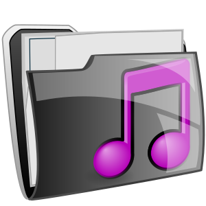 openclipart圖庫：music folder