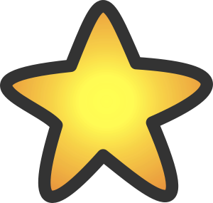 openclipart圖庫：Gold star
