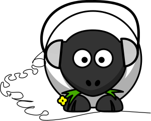 openclipart圖庫：Music sheep