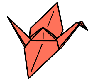 openclipart圖庫：Origami Crane