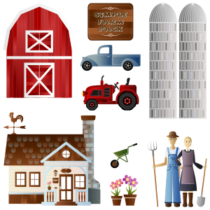openclipart圖庫：Simple Farm Pack