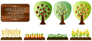 openclipart圖庫：Simple Farm Crops