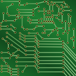 openclipart圖庫：PCB electronics strange