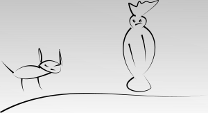 openclipart圖庫：Ghost and Cat