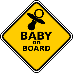openclipart圖庫：Baby On Board
