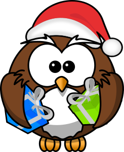 openclipart圖庫：Santa Owl