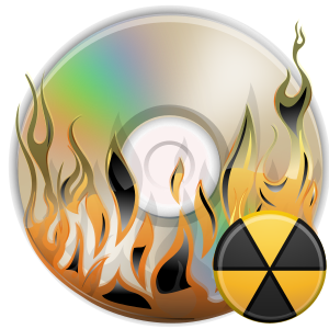 openclipart圖庫：Burn disk