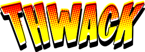 openclipart圖庫：THWACK Vintage Comic Book Sound Effects