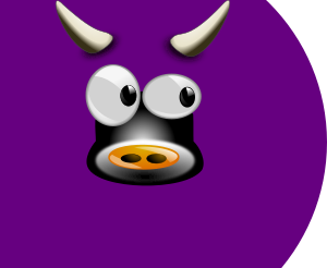 openclipart圖庫：tux-vache-V1.2