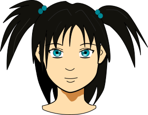openclipart圖庫：Girl Head