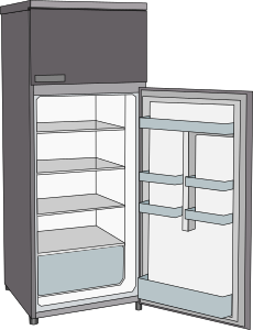 openclipart圖庫：Frigorifero - Refrigerator
