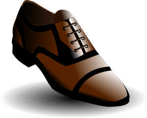 openclipart圖庫：black and brown shoes
