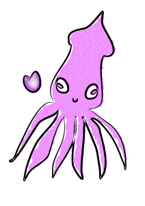 openclipart圖庫：Loving Squid