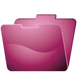 openclipart圖庫：Fucsia Folder