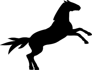 openclipart圖庫：Horse Silhouette