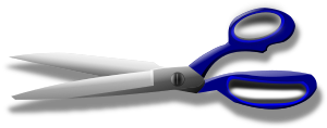 openclipart圖庫：scissors blue