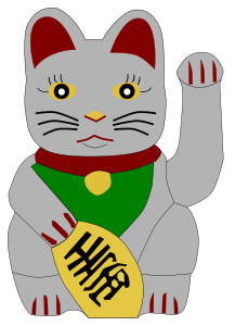 openclipart圖庫：Lucky Beckoning Cat
