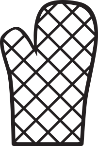 openclipart圖庫：Kitchen Icon - Oven Mitt